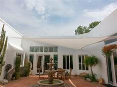 Courtyard Shade by Shade Sails Custom Tension Structures Fabric Sails Courtyard Shade