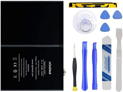 oGoDeal Battery Replacement for Apple iPad Air 2 A1566, A1567, iPad 6 ...