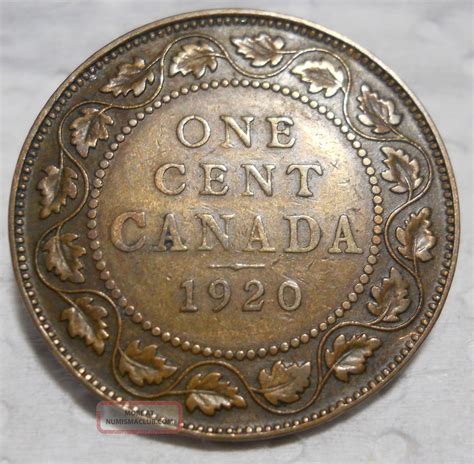 1920 Canada Large One Cent (georgivs V)