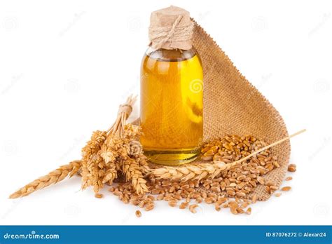 Wheat germ oil stock photo. Image of care, oilon, hair - 87076272