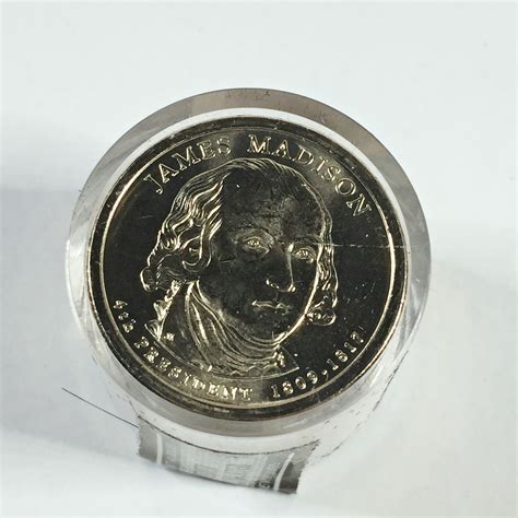 SEALED/UNOPENED 2007-P $12 Tube of Uncirculated James Madison ...