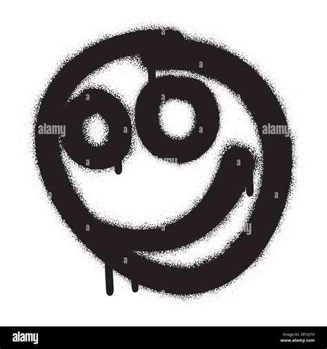 Spray graffiti smiley symbol. White background Stock Vector Image & Art ...