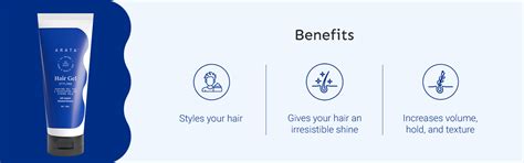 Arata | Vegan, Flaxseed Infused Hair Gel for Hair Styling