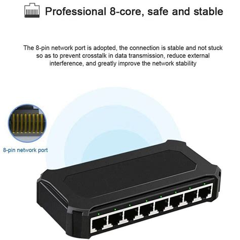 8Port Gigabit Ethernet Unmanaged Switch Network Hub | Ubuy India