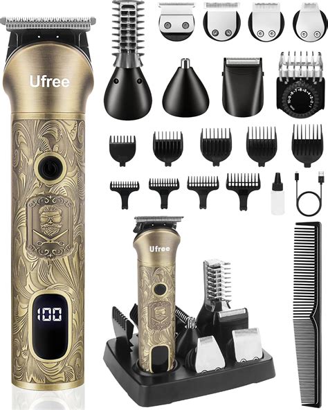 Ufree Beard Trimmer for Men, Electric Razor, Cordless Clipper Shaving ...