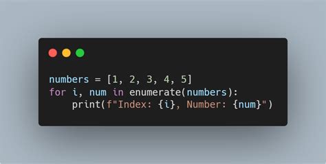 Image result for Enumerate for Loop Python