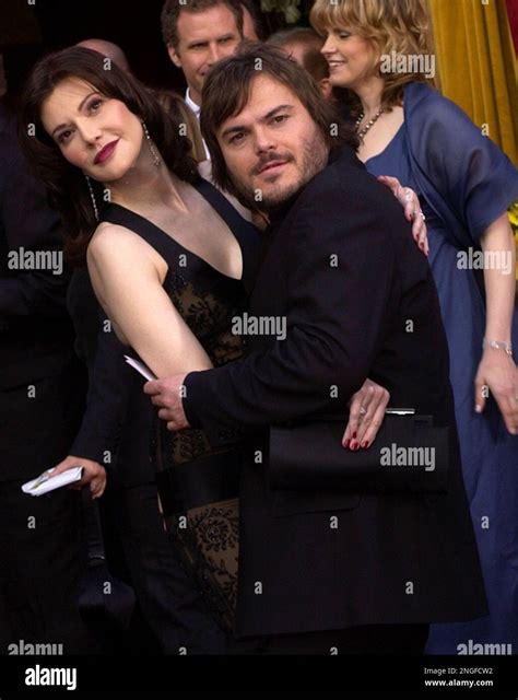 Actor-comedian Jack Black arrives with his girlfriend, Laura ...