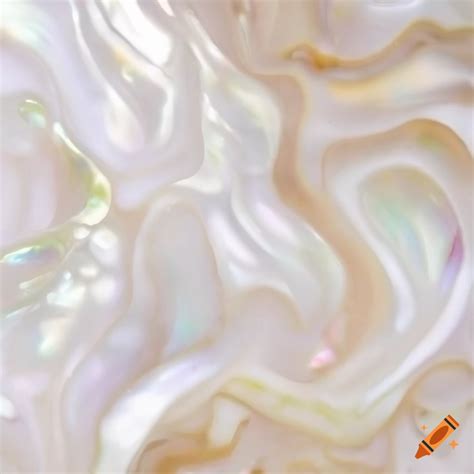 Top view of white mother of pearl texture on Craiyon