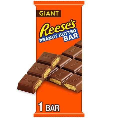 Reese's Chocolate Peanut Butter Creme Giant Candy, Bar 7.37 oz ...