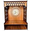 SSF Brand Premium Illuminating Wooden Wall-Mounted Pooja Stand Temple ...