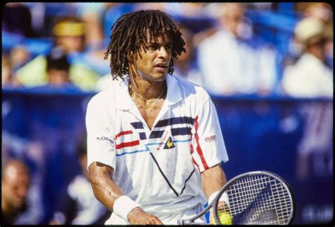 Download Yannick Noah in action during a National Tennis League match ...