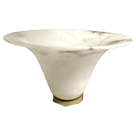 Mid-Century/Modern Alabaster Floor Lamp Shade For Sale at 1stDibs