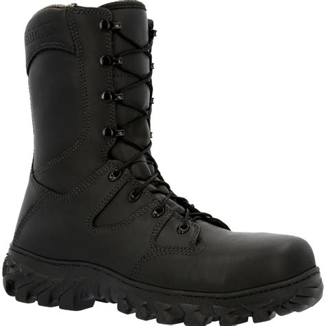 Buy Mens Black Rocky Code Red Rescue NFPA Rated Composite Toe Fire Boot ...