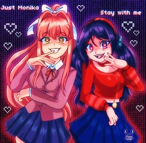 Monika and Mita by PinkieUsagi on DeviantArt
