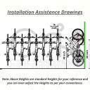 Cycle Stands India Wall Mount Bike Rack Vertical Bicycle Hanger with ...