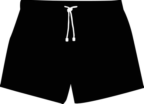 black swim short icon on white background. beachwear sign. black ...