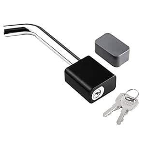 CZC AUTO Trailer Hitch Receiver Lock, Padlock Style and Swivel Head，Dia ...