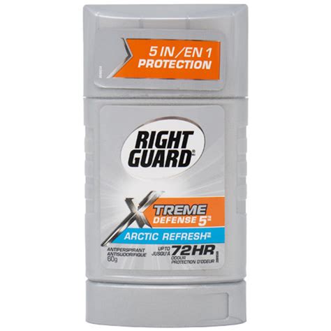 6-Pack Right Guard Xtreme Defense 5 Deodorant Antiperspirant Arctic Refresh