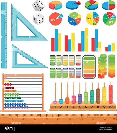 Set of math element illustration Stock Vector Image & Art - Alamy