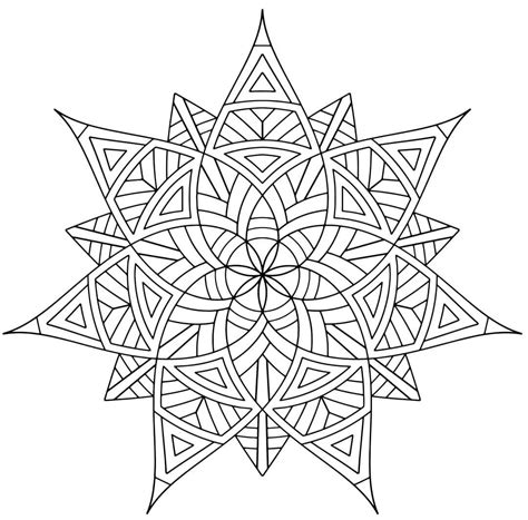 Flower Mandala Coloring Pages – Printable Coloring Pages. FREE