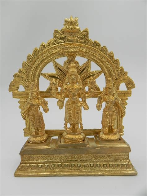 Balaji with Bhoodevi and Sridevi Idol – The Pooja Store