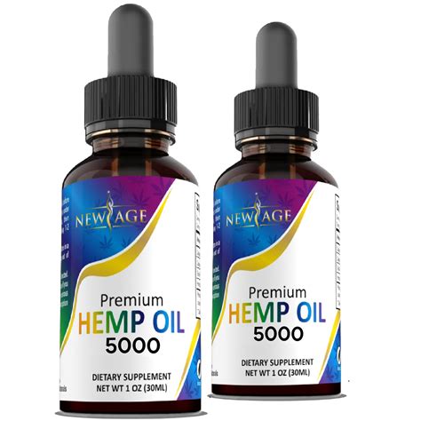New Age Hemp Oil - All Natural USA Grown (5000) - Pack of 2 | Buy Now ...
