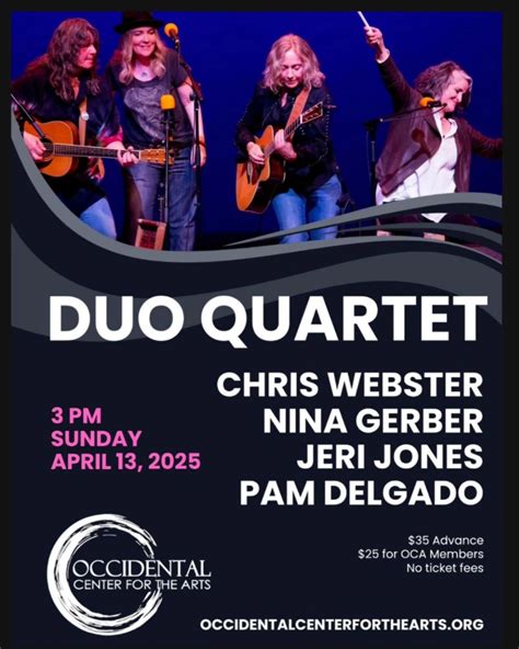 Duo Quartet - Nina Gerber, Chris Webster, Pam Delgado & Jeri Jones ...
