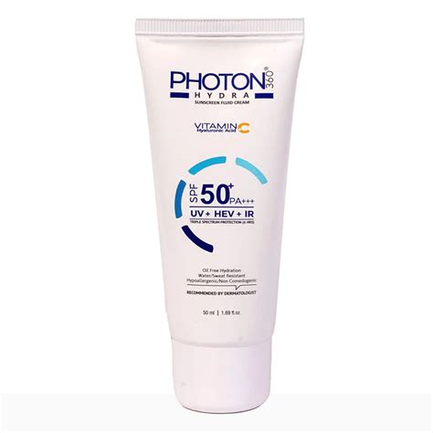 Photon 360 Hydra SPF50+Pa+++ Sunscreen Cream 60 ml | Uses, Benefits ...
