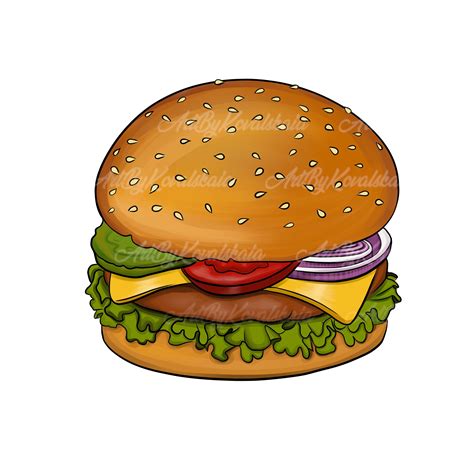 Hamburger PNG, Hamburger Clipart, Fast Food, Digital Download - Etsy Canada