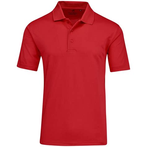 Mens Wynn Golf Shirt - Red - The Promo Group
