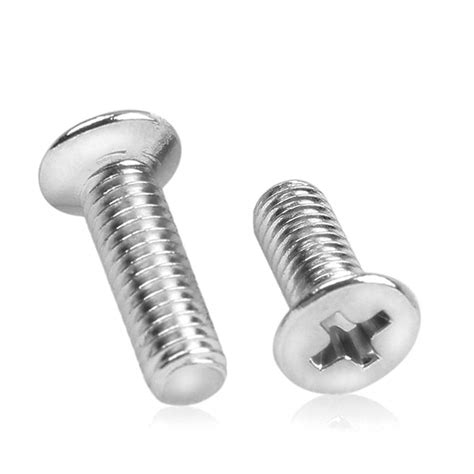 XFentech M3.5 M4 Machine Screws - Phillips Countersunk Head Flat Tail ...
