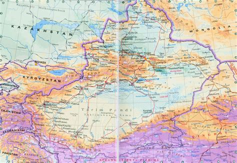 Xinjiang Map Xinjiang Tourist Map Xinjiang Province Map Map Of