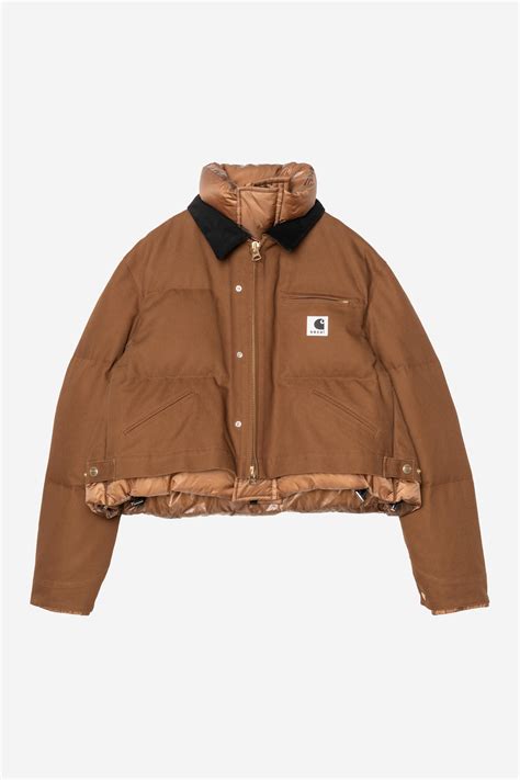 Carhartt WIP sacai x Carhartt WIP W' Duck Puffer Jacket, Sacai Dark ...