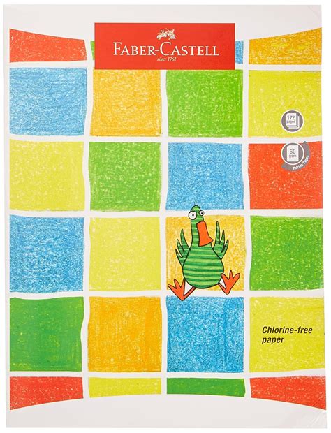 Faber-Castell LONG BOOK 24 CM X 18CM SQUARE, PAGES 172 : Amazon.in ...