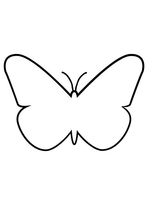 Outline Of Butterfly