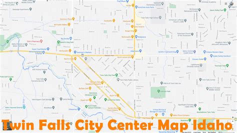 Twin Falls, Idaho Map