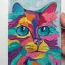 Observant Cat. Painting by Zinaida Vysota Dacenko | Saatchi Art