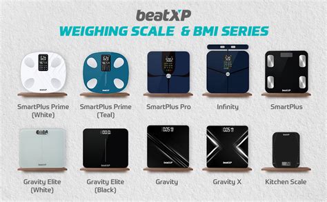 beatXP Smart Bluetooth BMI Weight Machine for Body Weight with 12 ...