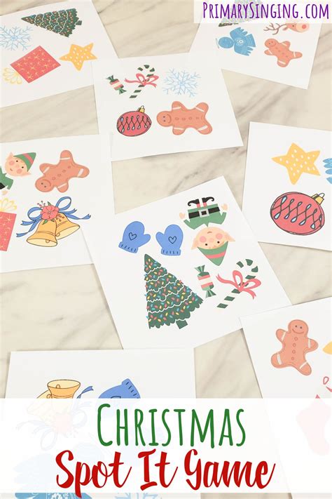 Christmas Spot It Match Game - Primary Singing