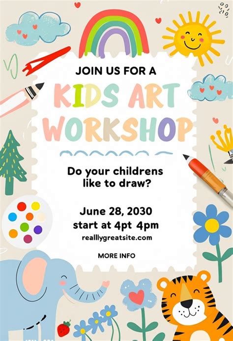 Kids Craft Poster 的图像结果