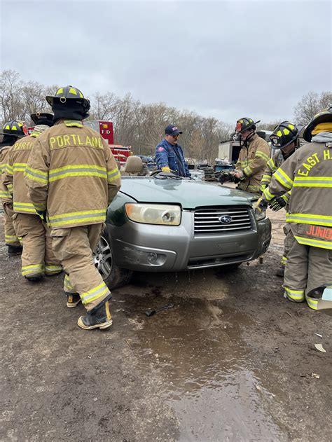 East Hampton & Portland Junior Firefighters complete extrication ...