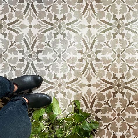 Large DIY Country Chic Tile Stencils for Painting Walls and Floors