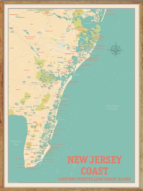 Jersey Shore Map Nj
