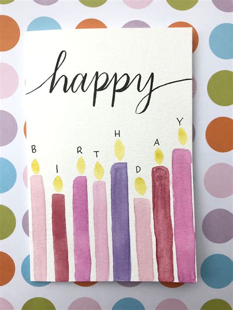 Watercolor Painting Ideas For Birthday Cards at Leonard Gagliano blog