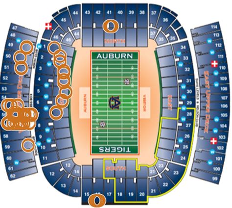 8 Images Jordan Hare Stadium Detailed Seating Chart And Review - Alqu Blog