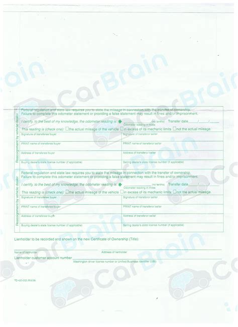 Washington State Vehicle Title Transfer Guide. Sell My Car Now