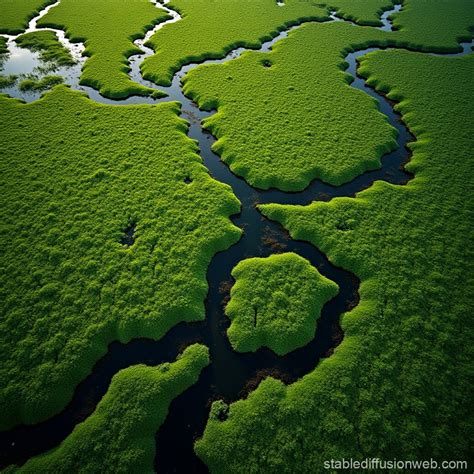 Swamp Aerial View 的图像结果