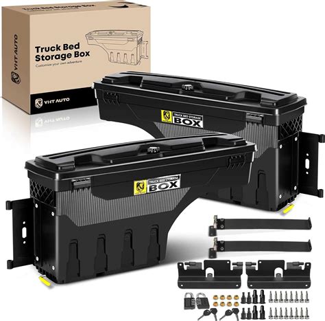 YHTAUTO Set of 2 Truck Bed Storage Tool Box Lockable India | Ubuy