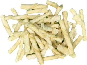BRANDON 200gm White Twisted Cut Piece Chew Sticks Rawhide Dog Chew For ...