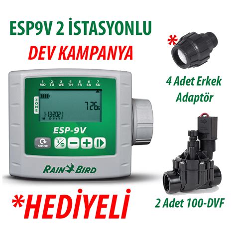 Rain Bird ESP9VI2 Battery Control Unit 9V. 2 İstasyonlu ve 2 Adet ...